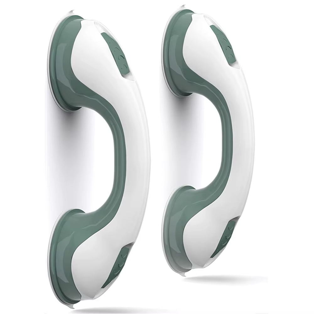 Suction Shower Grab Bars - 2-Pack Non-Slip Safety Handles for Bathroom & Tub