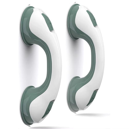 Suction Shower Grab Bars - 2-Pack Non-Slip Safety Handles for Bathroom & Tub