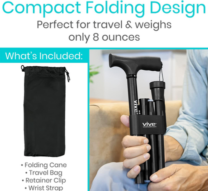 Lightweight Foldable Walking Cane for Men & Women