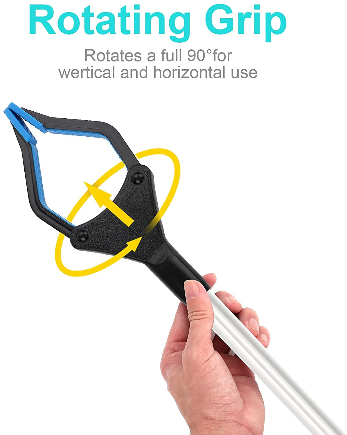 Heavy Duty Reacher Grabber Tool - 32" Folding Reach Aid for Easy Daily Living