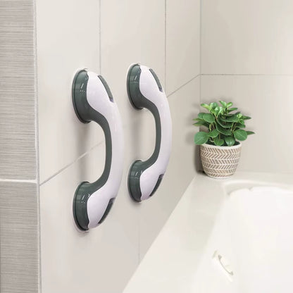 Suction Shower Grab Bars - 2-Pack Non-Slip Safety Handles for Bathroom & Tub