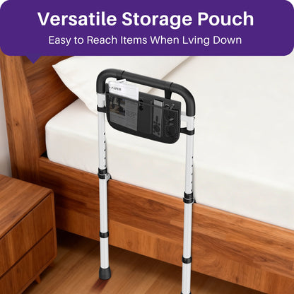 Adjustable Bed Assist Rail - Heavy-Duty Safety Handle