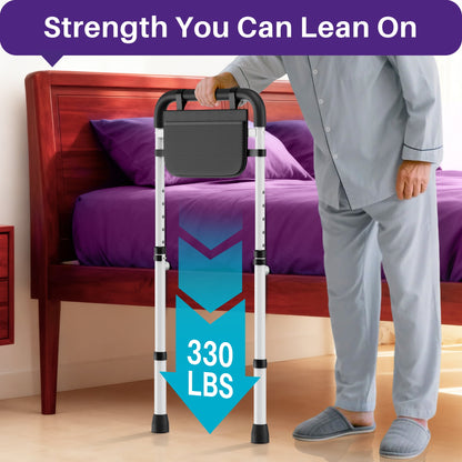 Adjustable Bed Assist Rail - Heavy-Duty Safety Handle