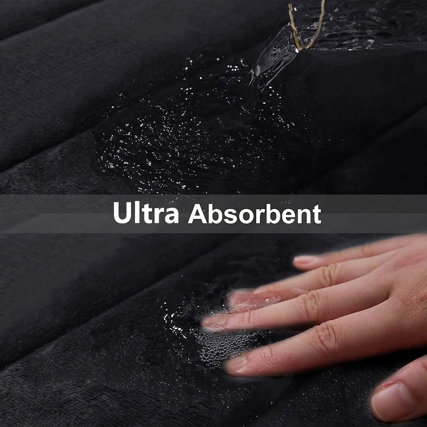 Memory Foam Bathroom Rug - Ultra Soft Absorbent Non-Slip