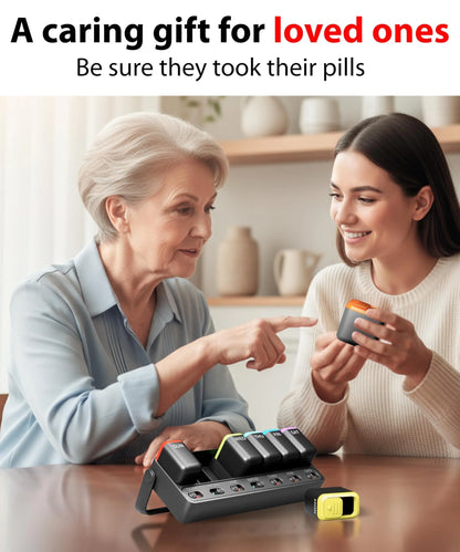 Weekly Pill Organizer with Reminder Switch - 7-Day Portable Medication Tracker