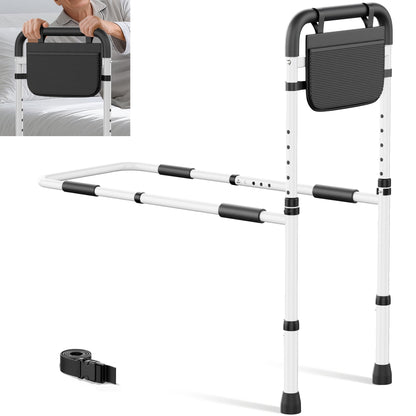 Adjustable Bed Assist Rail - Heavy-Duty Safety Handle
