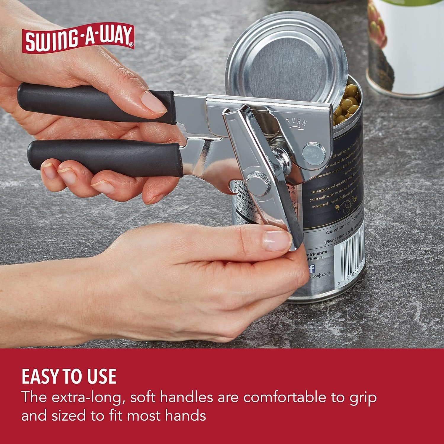 Classic Swing-A-Way Can Opener - All-Steel Manual Bottle Opener