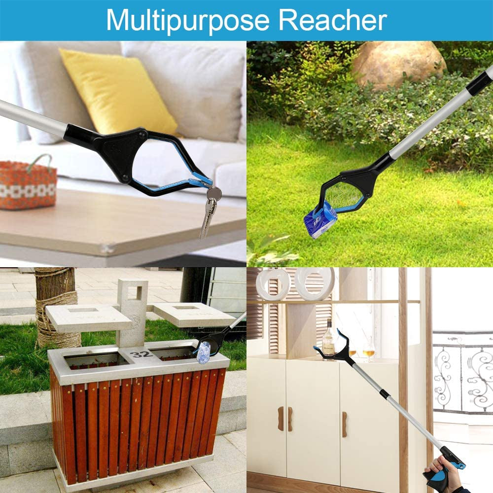 Heavy Duty Reacher Grabber Tool - 32" Folding Reach Aid for Easy Daily Living